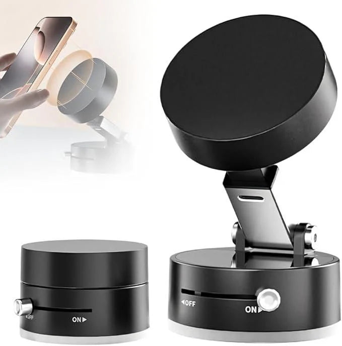 Vaccum Magnetic Suction Cup Phone Mount With 360 Degree Rotation